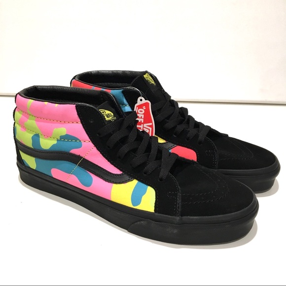 vans red blue green yellow